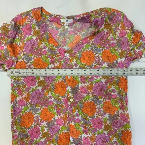 BP Be Proud By Retro Flower Print Gender Inclusive Dress Pink Floral SZ XS NWT - Picture 10 of 13